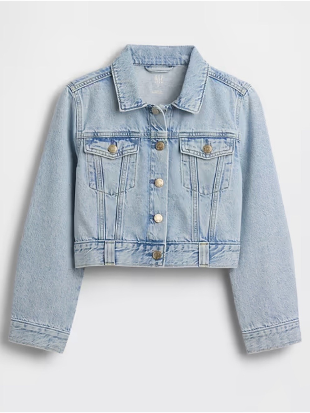 GAP Kids Crop Denim Jacket